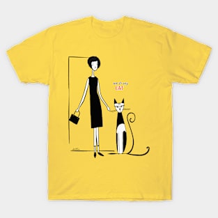 Me & My Cat Lover Retro Mid-Century Modern T-Shirt